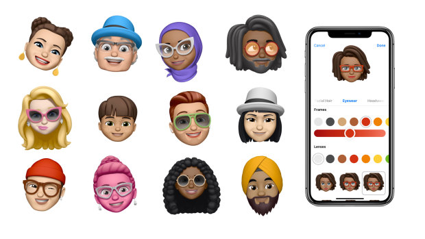 The iPhone X animoji feature has been expanded to included customisable human faces.