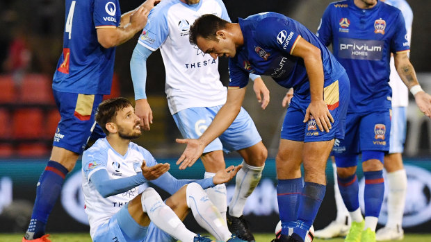 Struggle: FFA officials are hoping the finals series can give the A-League a welcome lift.