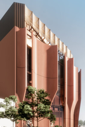 A concept design for the Vietnamese Museum Australia, originally slated for Footscray.