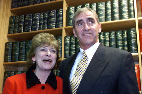 John Fahey and his wife Colleen, after his decision to retire from politics in 2001.