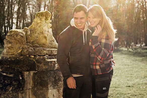 Tim Holding and Felicity Selkirk are restoring the heritage-listed Chateau de Purnon, in the Vienne department, south-west of Paris.