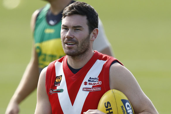 Mitch McGovern at training this week.