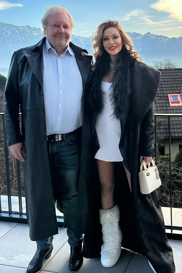 WiseTech founder Richard White with wife Zena Nasser.