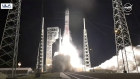 In this image made from NASA video, United Launch Alliance’s Vulcan rocket with Astrobotic Technology’s lander onboard is launched from Cape Canaveral.