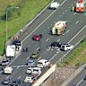 Police are investigating the link between two vehicle rollovers and the alleged shooting of a man in a carjacking on the Sunshine Coast. The incidents led to the closure of the southbound Bruce Highway, causing traffic chaos on Easter Monday.