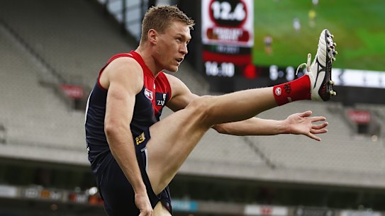 Back in form: Melbourne’s Tom McDonald.