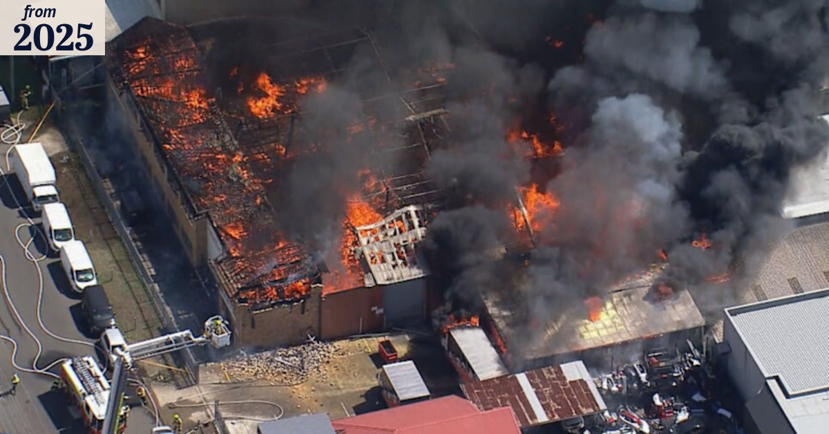 Greenacre factory fire: Firefighters battle massive blaze in Sydney’s west