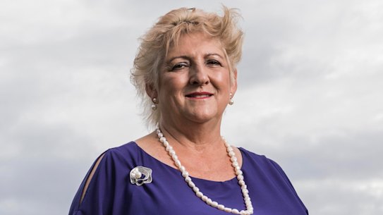 Coalition MP Michelle Landry at the Yeppoon lagoon in her highly marginal seat of Capricornia.