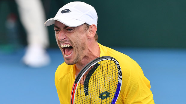 John Millman is into the second round.