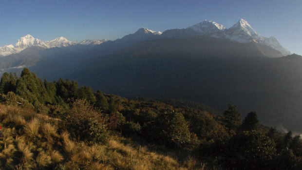 The Annapurna Range in Nepal where the trekkers are believd to have gone missing.
