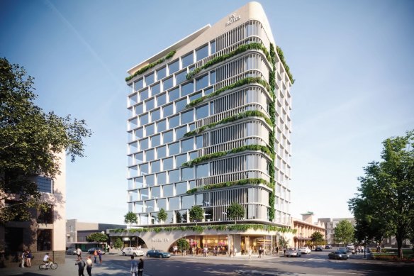 The Fortitude Valley Hotel has been pitched as an attempt to revitalise the “long standing eyesore” that is the southern end of the Valley.