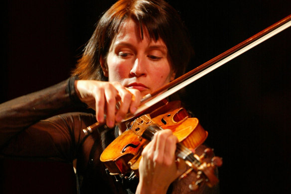 Guest violinist Viktoria Mullova.