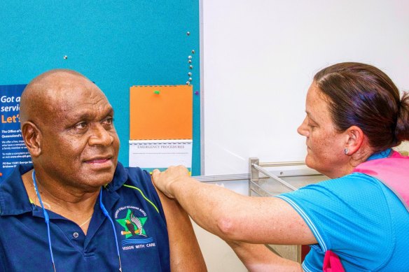 The AstraZeneca vaccine was fast-tracked to islands in the Torres Strait last week as fears of an outbreak from Papua New Guinea grow.