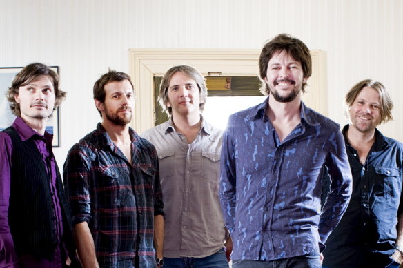 Powderfinger performed together again - apart - on a Saturday night livestream.