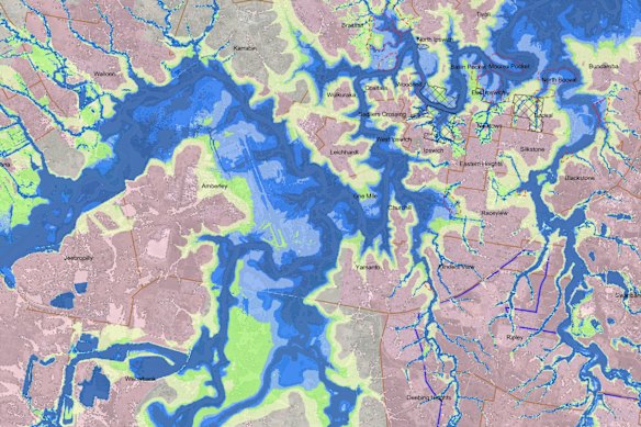 Ipswich updated its flood maps last year. 