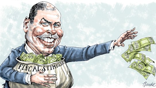 Joe Benke illustration for Ross Gittins 14/5/21