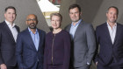 From left: amicaa CEO David Wood, Carlyle Global Credit managing director Taj Sidhu, amicaa executive director Cathy Hales, Carlyle’s Jay Ditmarsch and amicaa’s head of private credit, David Hoskins.