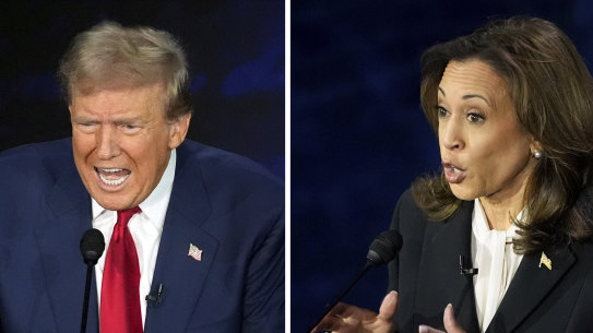 Donald Trump and Kamala Harris during the debate. Higher tariffs are on the agenda of both candidates.