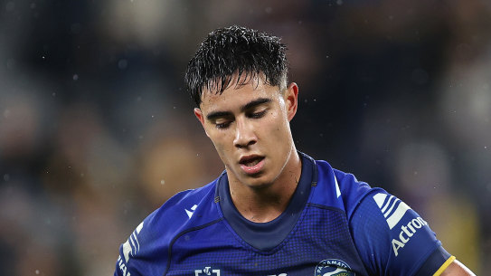 Eels fullback Blaize Talagi.