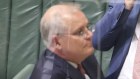 Dealmakers: Scott Morrison and Barnaby Joyce in Parliament on Monday.