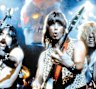 This was Spinal Tap in its  heyday: Harry Shearer as Derek Smalls,   Christopher Guest as Nigel Tufnel, and Michael McKean as David St Hubbins.