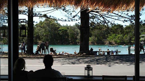 Trouble San overlooks the Brunswick River. 