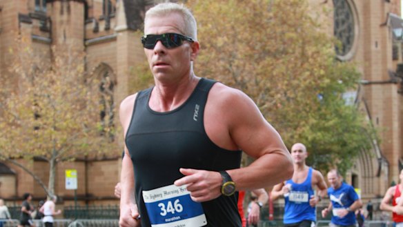 Hamish McLaren competing in the SMH Half Marathon in 2014.