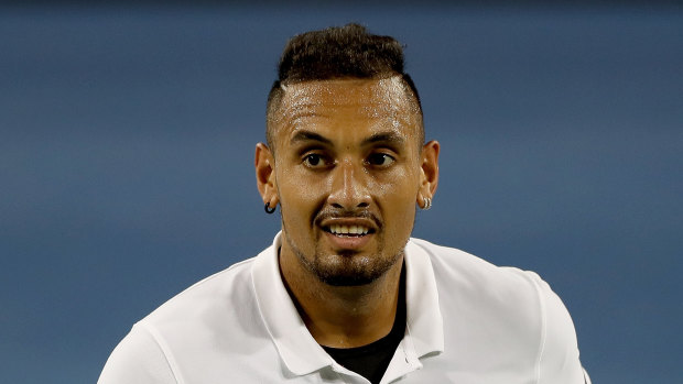Nick Kyrgios will play in primetime in the first round of the US Open.