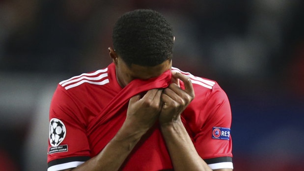 Frustration: Rashford has found opportunities at Old Trafford hard to come by.