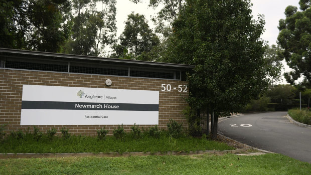 The Anglicare Newmarch House aged care facility.