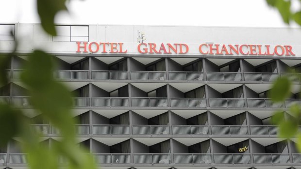 The worker was infected while working at the Hotel Grand Chancellor.