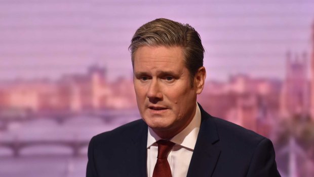 Shadow Brexit Secretary Keir Starmer, a possible replacement for Jeremy Corbyn. 