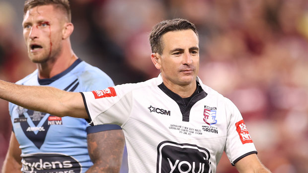 NRL referee Gerard Sutton will fly to Brisbane early for game two to avoid potential border closures.