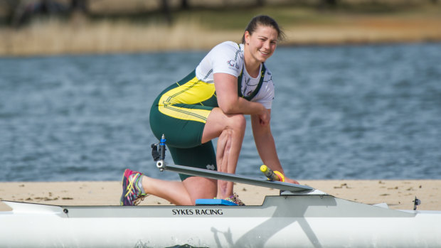 Nikki Ayers will race in the PR3 mixed coxed four at the world championships.