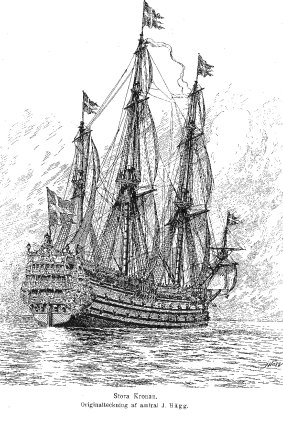 Kronan from illustrated Swedish naval history.