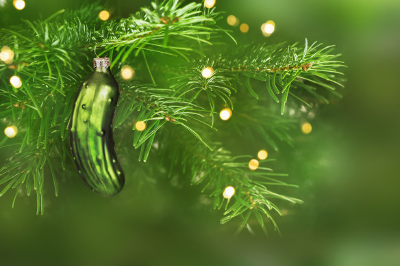 Find the pickle, open your present first.