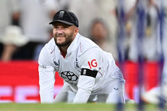 Ben Duckett: two dropped catches, one ball faced so far this Test.