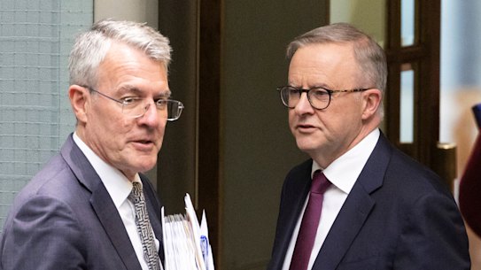 Attorney-General Mark Dreyfus and Prime Minister Anthony Albanese