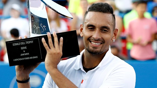 Nick Kyrgios won last year's Citi Open, but the event has been cancelled for 2020.