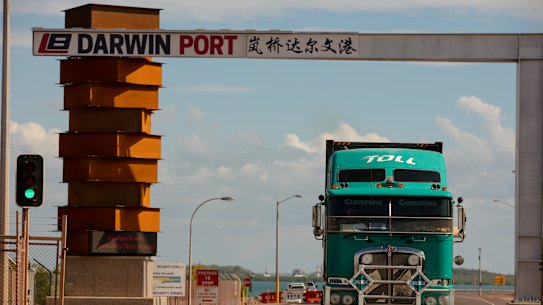 The Port of Darwin was leased to the Chinese-owned Landbridge Group in 2015.