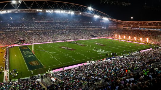 The government will allow the stadium to be half-full for the NRL grand final.