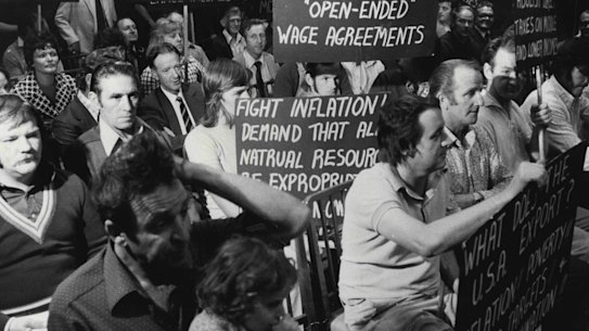 Rising inflation fuelled demands for rising wages in the 70s.