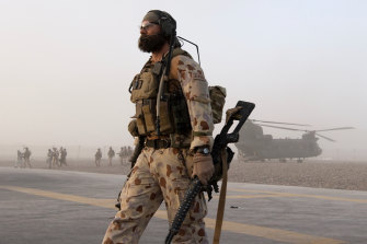 Squadron Commander Ben Pronk in Afghanistan in 2008.