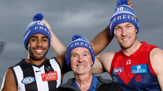 Fight MND: Neale Daniher with Isaac Quaynor and Tom McDonald.