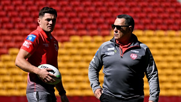 How long can Shane Flanagan (right) back his son Kyle?
