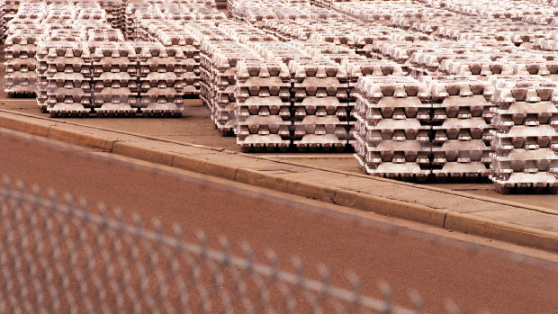 Aluminium produced by the Tomago Aluminium Smelter in the Hunter, a huge energy users, which Anthony Albanese will visit this week.