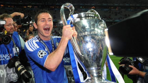 Too long: Chelsea in 2011-12 are the last English club to lift 'Big Ears'.