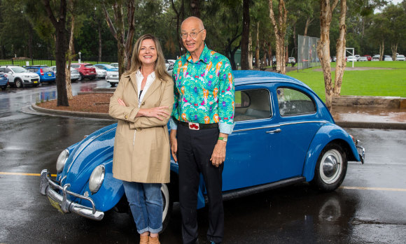 Julia Zemiro with Dr Karl Kruszelnicki.