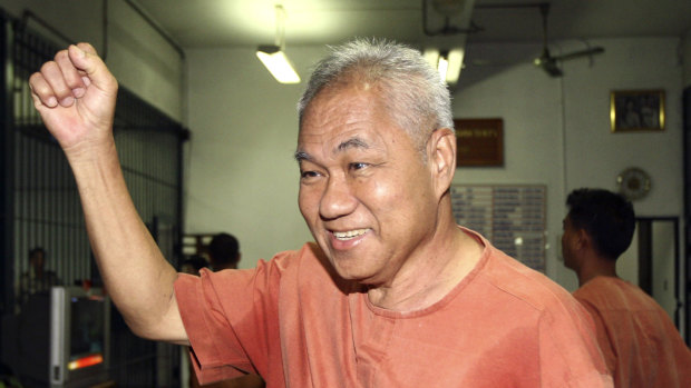 Surachai Danwattananusorn faces court in Bangkok in 2012. He later went into exile in Laos and has not been seen since December 12, 2018.