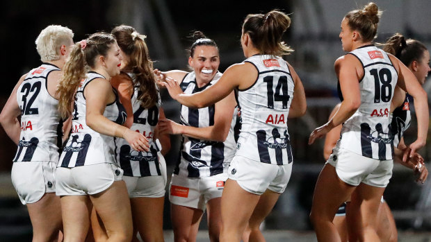 Collingwood defeated Carlton to open the seventh AFLW season.